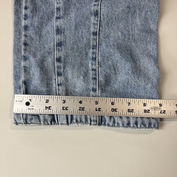 We The Free People High Roller Jumpsuit Womens L Blue Denim Pull On Relaxed Crop - Picture 6 of 10